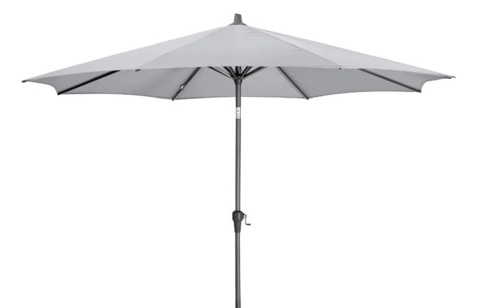 Platinum Riva 3.5mt Luna Grey Parasol & 40kg Wheeled Base