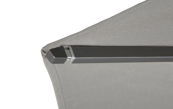 Platinum Riva 3mt Manhattan Grey Parasol & 40kg Ceramica Wheeled Base