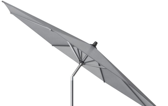 Platinum Riva 3mt Manhattan Grey Parasol & 40kg Ceramica Wheeled Base