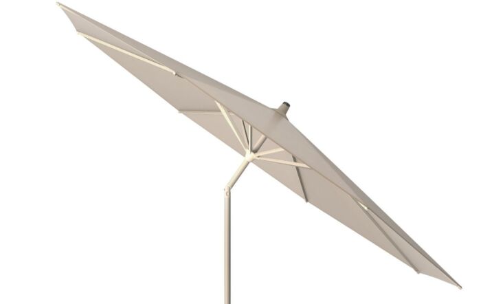 Platinum Riva 3mt Round Sandstone/Champagne Parasol & 40kg Ceramica Base