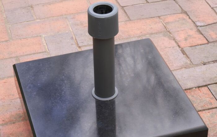 Platinum Riva 3mt Teak Olive parasol With 40kg Wheeled Base