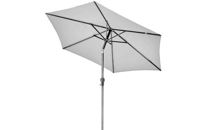 Platinum Riva Table Parasol - Light Grey 3 Metre