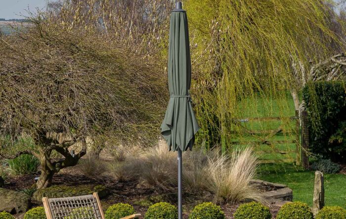 Platinum Riva Table Parasol - Olive Green 3 Metre Platinum Riva Table Parasol - Olive Green 3 Metre