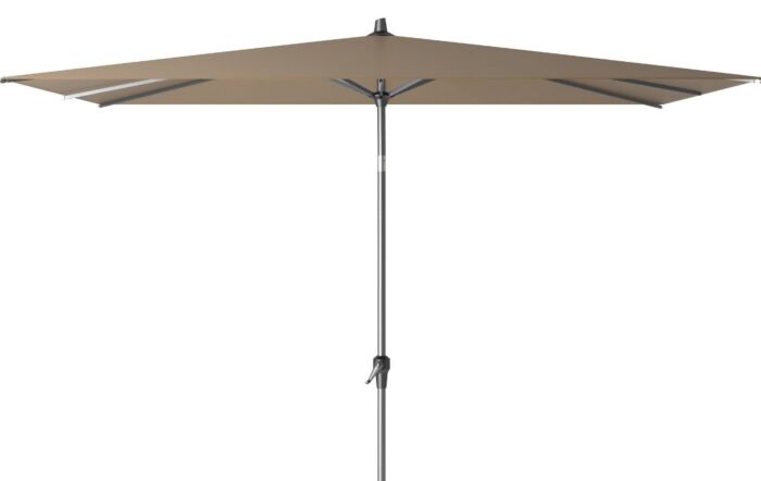 Platinum Riva 3 x 2 mt Taupe Parasol With 40kg Ceramica Wheeled Sandstone Base