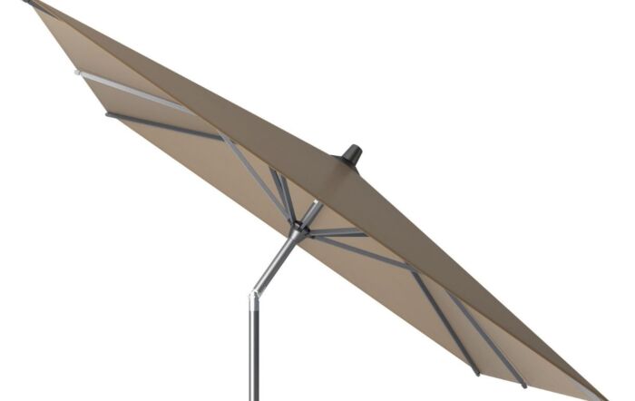 Platinum Riva 3 x 2 mt Taupe Parasol With 40kg Ceramica Wheeled Sandstone Base