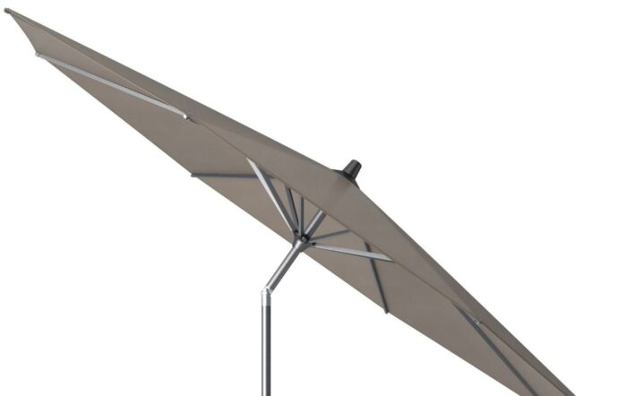Platinum Riva 3mt Premium Havana Taupe Parasol & 40kg Wheeled Base