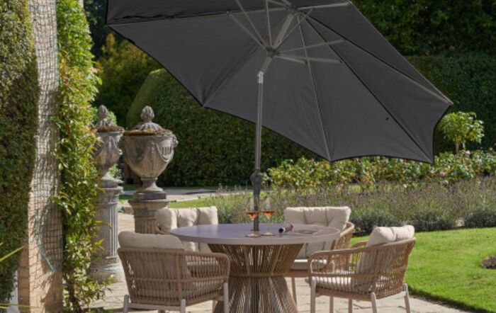 Platinum Riva Platinum Table Parasol - Grey 3 Metre 