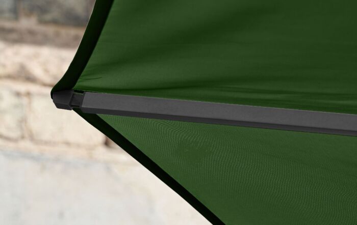 Platinum Riva 3.5mt Olive Parasol And 40kg Black Wheeled Base