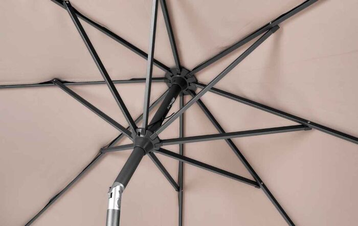 Platinum Riva Table Parasol - Taupe 3 Metre