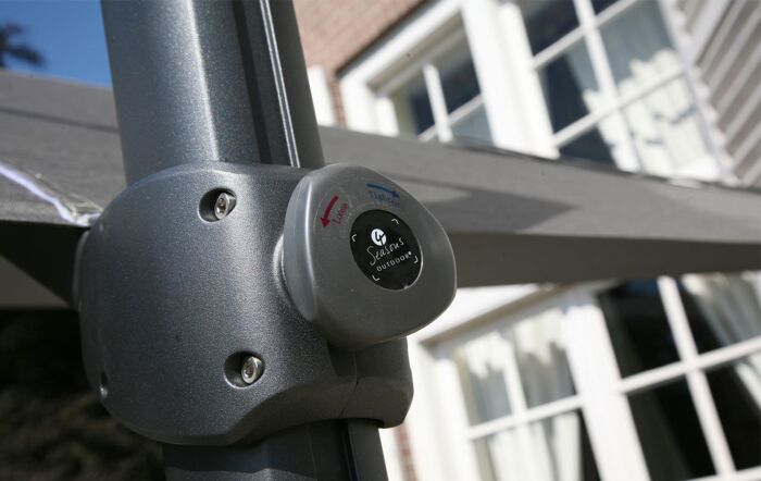 4 Seasons Outdoor 3.5m Round Charcoal Siesta Parasol 