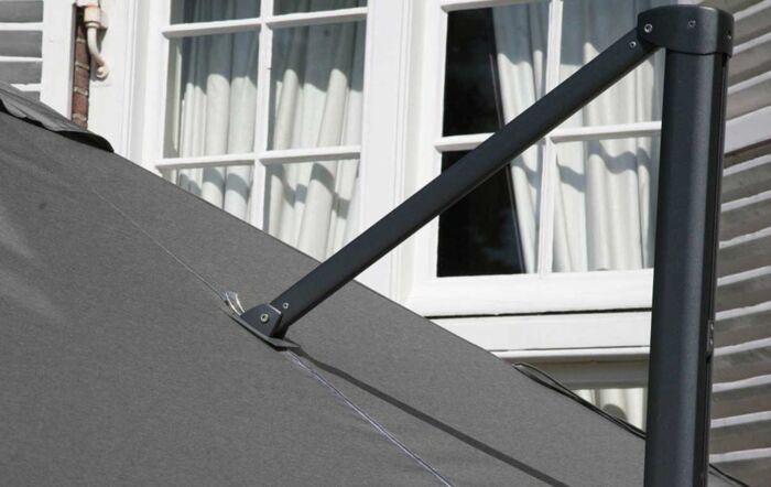 4 Seasons Outdoor 3.5m Round Charcoal Siesta Parasol 