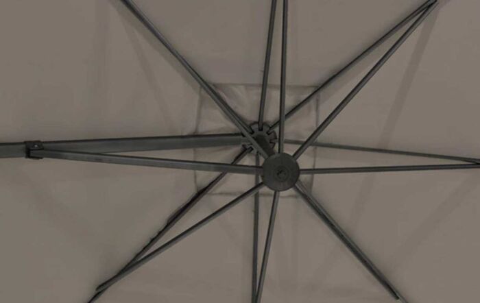 4 Seasons Outdoor 3.5m Round Taupe Siesta Parasol - No Base