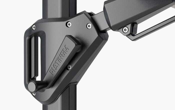 Platinum Challenger T2 3.5 X 2.6 Rectangular Premium Champagne Free Arm Parasol