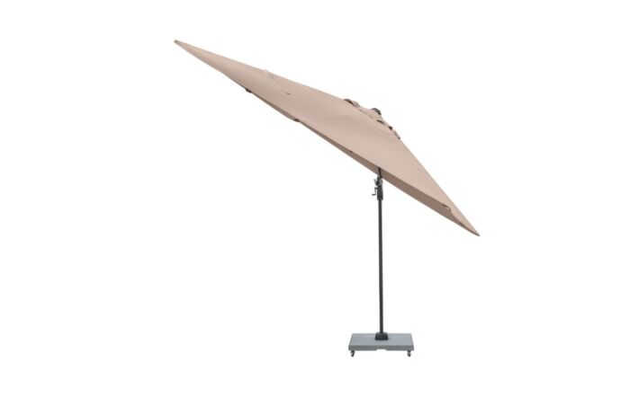 Platinum Voyager T2 2.7mt Free Arm Parasol Taupe With 90kg Wheeled Base